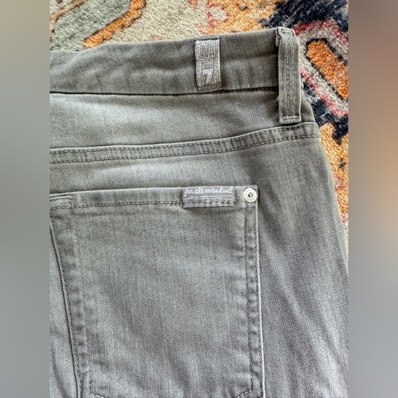7 For All Mankind B(AIR) HIGH WAIST ANKLE SKINNY IN grey SZ 30 - Picture 5 of 5